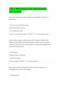 CPCU 500 Actual Exam with Questions and Answers
