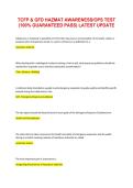 TCFP and GFD Hazmat Awareness and Operations Study Guide