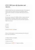 CPCU 500 Exam with Questions and Answers