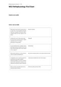 WGU D236 Objective Assessment Pathophysiology