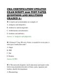 CMA CERTIFICATION UPDATED&NewLine;EXAM SCRIPT 2026 TEST PAPER&NewLine;QUESTIONS AND SOLUTIONS&NewLine;GRADED A&plus;&NewLine;