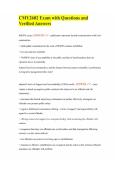 CMY2602 Exam with Questions and Verified Answers