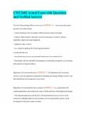 CMY2602 Actual Exam with Questions and Verified Answers