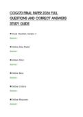 COG170 FINAL PAPER 2026 FULL&NewLine;QUESTIONS AND CORRECT ANSWERS&NewLine;STUDY GUIDE&NewLine;