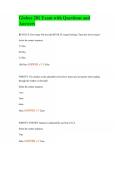 Globus 201 Exam with Questions and Answers