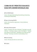 COMM 100 KEY PREDICTED EXAM MOCK&NewLine;EXAM WITH ANSWER RATIONALES 2026&NewLine;