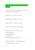 NSG 252 Final Exam with Questions and Answers