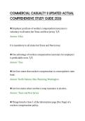 COMMERCIAL CASUALTY II UPDATED ACTUAL&NewLine;COMPREHENSIVE STUDY GUIDE 2026&NewLine;