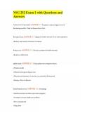 NSG 252 Exam 1 with Questions and Answers