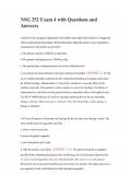 NSG 252 Exam 4 with Questions and Answers