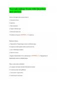 Neurophysiology Exam with Questions and Answers
