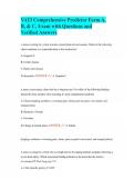 VATI Comprehensive Predictor Form A&comma; B&comma; & C&comma; Exam with Questions and Verified Answers