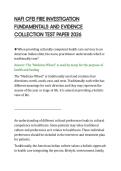 NAFI CFEI FIRE INVESTIGATION &NewLine;FUNDAMENTALS AND EVIDENCE &NewLine;COLLECTION TEST PAPER 2026