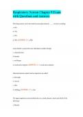 Respiratory System Chapter 9 Exam with Questions and Answers
