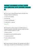 HAZMAT TECH I REVIEW 2026 QUESTIONS&NewLine;WITH ANSWERS GRADED A&plus;