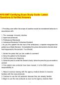 NYS EMT Certifying Exam Study Guide- Latest Questions & Verified Answers&period;pdf&NewLine;&NewLine;