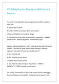ATI Safety Practice Questions With Correct Answers