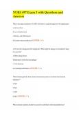 NURS 497 Exam 3 with Questions and Answers