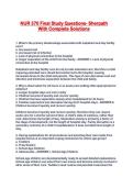 NUR 370 Final Study Questions- Sherpath With Complete Solutions