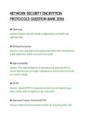 NETWORK SECURITY ENCRYPTION &NewLine;PROTOCOLS QUESTION BANK 2026 