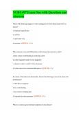 NURS 497 Exam One with Questions and Answers
