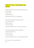 NURS 497 Exam 1 with Questions and Answers