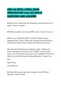 HBSS 301 EPO5&period;3 FINAL EXAM&NewLine;PREPARATION 2026 ACCURATE&NewLine;QUESTIONS AND ANSWERS&NewLine;