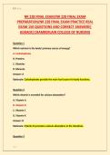 NR 228 FINAL EXAM&sol;NR 228 FINAL EXAM &NewLine;PREPARATION&sol;NR 228 FINAL EXAM PRACTICE REAL &NewLine;EXAM 150 QUESTIONS AND CORRECT ANSWERS&vert; &NewLine;AGRADE&vert;CHAMBERLAIN COLLEGE OF NURSING