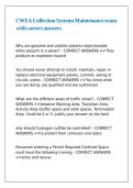 CWEA Collection Systems Maintenance exam with correct answers