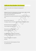 California eFood Handlers Test Answers