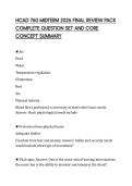 HCAD 760 MIDTERM 2026 FINAL REVIEW PACK&NewLine;COMPLETE QUESTION SET AND CORE&NewLine;CONCEPT SUMMARY