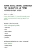 NOTARY SIGNING AGENT KEY CERTIFICATION &NewLine;TEST 2026 QUESTIONS AND VERIFIED &NewLine;ANSWERS ALREADY PASSED 