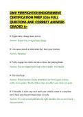 DMV FIREFIGHTER ENDORSEMENT&NewLine;CERTIFICATION PREP 2026 FULL&NewLine;QUESTIONS AND CORRECT ANSWERS&NewLine;GRADED A&plus;