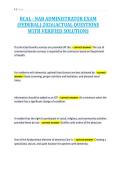 RCAL - NAB ADMINISTRATOR EXAM&NewLine;&lpar;FEDERAL&rpar; 2026&vert;ACTUAL QUESTIONS&NewLine;WITH VERIFIED SOLUTIONS