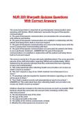NUR 320 Sherpath Quizzes Questions With Correct Answers