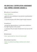 NR 508 EXAM 1 CERTIFICATION ASSESSMENT &NewLine;2026 VERIFIED ANSWERS GRADED A&plus;