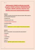 LMR Georgette&rsquo;s PMHNP Certification Exam&sol;LMR &NewLine;Georgette&rsquo;s PMHNP Certification PREPARATION&sol;LMR &NewLine;Georgette&rsquo;s PMHNP Certification PRACTICE Latest &NewLine;Questions And Correct Answers&lpar;Verified Answers&rpar;