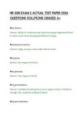 NR 508 EXAM 2 ACTUAL TEST PAPER 2026 &NewLine;QUESTIONS SOLUTIONS GRADED A&plus; 