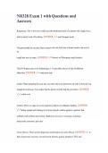 NR328 Exam 1 with Questions and Answers