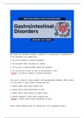 Gastrointestinal Disorders NCLEX Practice Questions and Answers Latest 2026
