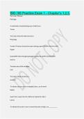 BIO 100 Practice Exam 1 - Chapter's 1&comma;2&comma;3&period;