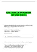 NURS 487 FINAL EXAM PRACTICE QUESTIONS WITH COMPLETE ANSWERS