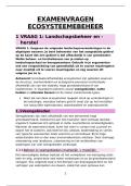 Examenvragen Ecosysteembeheer &vert; Universiteit Antwerpen &vert; 2025&sol;26