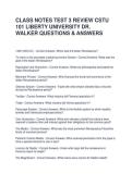 CLASS NOTES TEST 3 REVIEW CSTU 101 LIBERTY UNIVERSITY DR&period; WALKER QUESTIONS & ANSWER