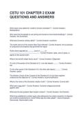 CSTU 101 CHAPTER 2 EXAM QUESTIONS AND ANSWERS