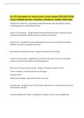 Act 235 information for written exam &lpar;Latest Update 2026&vert;2027&rpar; With&NewLine;Correct Verified Answers &vert;Solutions &vert;Already A&plus; Graded &lpar;100&percnt; Pass&rpar;