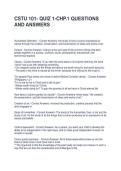CSTU 101- QUIZ 1-CHP&period;1 QUESTIONS AND ANSWERS