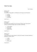 Psychology PSYC460 &ndash; Week Four Quiz &ndash; 2026&ndash;2027 &ndash; practice questions and answers