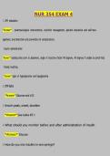 NUR 354 Exam 4 Questions & Answers &vert; Comprehensive Nursing Study Guide &vert; Final Exam Review