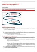 15&sol;20&excl; Samenvatting Inleiding tot het recht &vert; Les 1 t&period;e&period;m&period; 10 &lpar;inclusief gastcollege&rpar; &vert; UA &vert; 2024&sol;25
